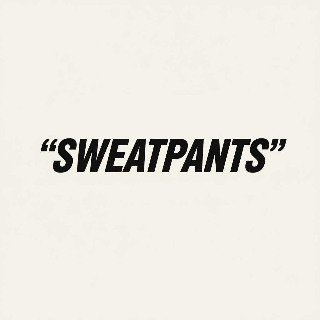 "SWEATPANTS" — 118 THE WORLD DROP 001